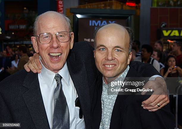 Rance Howard & son Clint Howard during World Premiere Of "Apollo 13: The IMAX Experience" at Universal Studios Hollywood IMAX Theatre in Universal...