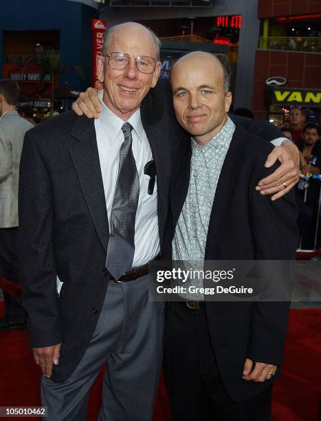 Rance Howard & son Clint Howard during World Premiere Of "Apollo 13: The IMAX Experience" at Universal Studios Hollywood IMAX Theatre in Universal...