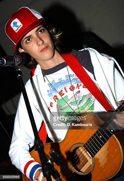 Samantha Ronson during 2003 Range Rover Safari Style Launch Party at Roof Top of Range Rover New York City in New York City, New York, United States.