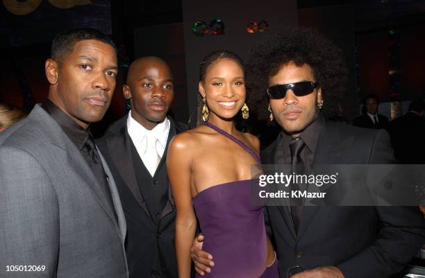 Denzel Washington, Derek Luke, Joy Bryant and Lenny Kravitz