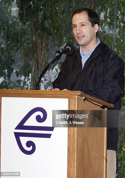 Mark Ordesky during The Launch of the Air New Zealand/Lord of the Rings Frodo Airplane at LAX in Los Angeles, California, United States.