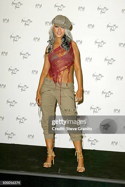 Christina Aguilera during The 30th Annual American Music Awards - Press Room at Shrine Auditorium in Los Angeles, California, United States.