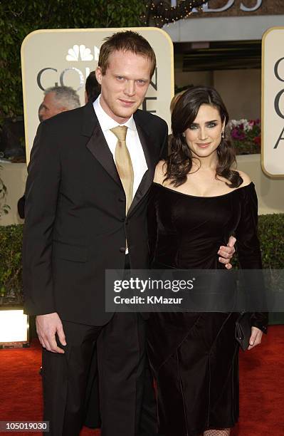 Paul Bettany and Jennifer Connelly during The 60th Annual Golden Globe Awards - Arrivals at The Beverly Hilton Hotel in Beverly Hills, California,...