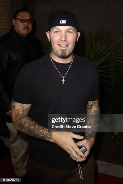 Fred Durst during 2002 Billboard Music Awards - Arrivals at MGM Grand Arena in Las Vegas, Nevada, United States.