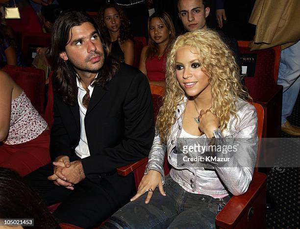 Shakira and guest during MTV Video Music Awards Latinoamerica 2002 - Backstage and Audience at Jackie Gleason Theater in Miami, Florida, United...