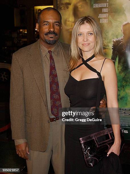 Michael Dorn & guest during "Star Trek: Nemesis" World Premiere at Grauman's Chinese Theatre in Hollywood, California, United States.