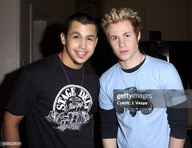 Erik-Michael Estrada and Ashley Parker Angel during Maxim Lounge Opening in conjunction with the Lewis - Rahman Fight & Britney Spears Concert at...