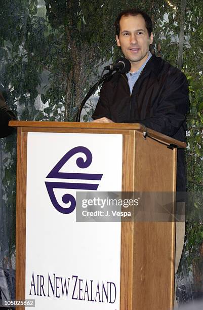 Mark Ordesky during The Launch of the Air New Zealand/Lord of the Rings Frodo Airplane at LAX in Los Angeles, California, United States.