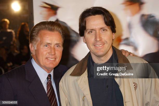 Martin Sheen & son Ramon Estevez during "Catch Me If You Can" Los Angeles Premiere at Mann Village Theatre in Westwood, California, United States.