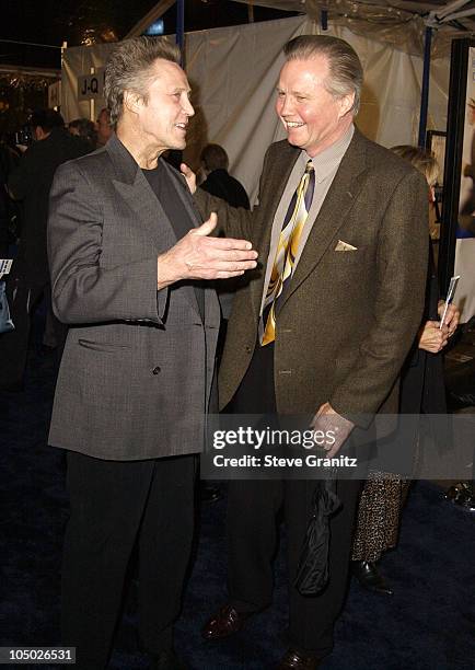 Christopher Walken & Jon Voight during "Catch Me If You Can" Los Angeles Premiere at Mann Village Theatre in Westwood, California, United States.