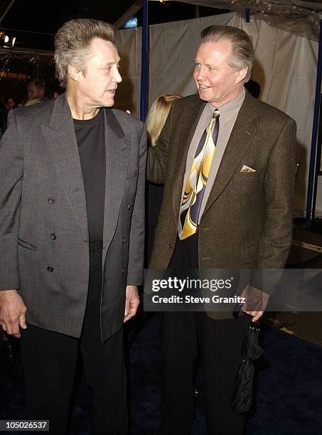 Christopher Walken & Jon Voight during "Catch Me If You Can" Los Angeles Premiere at Mann Village Theatre in Westwood, California, United States.