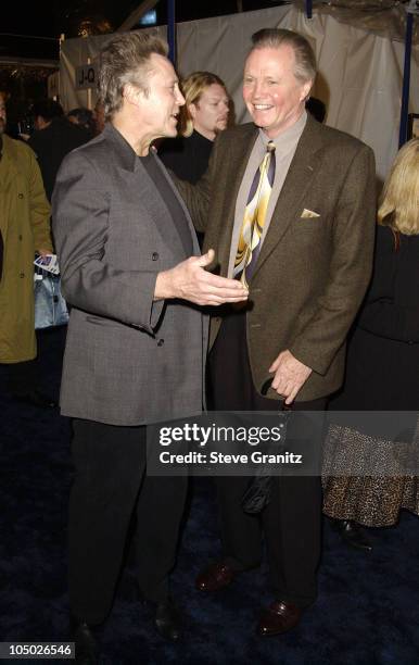 Christopher Walken & Jon Voight during "Catch Me If You Can" Los Angeles Premiere at Mann Village Theatre in Westwood, California, United States.