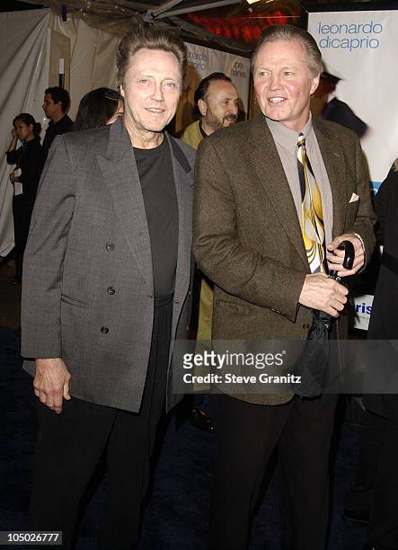 Christopher Walken & Jon Voight during "Catch Me If You Can" Los Angeles Premiere at Mann Village Theatre in Westwood, California, United States.