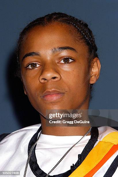 Lil' Bow Wow at the 2nd Annual BET Awards nominations press conference held at the Kodak Theater in Hollywood, California, May 14, 2002.