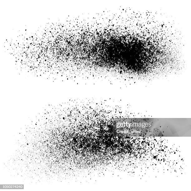 schwarzpulver, vektorelemente - krümel stock-grafiken, -clipart, -cartoons und -symbole