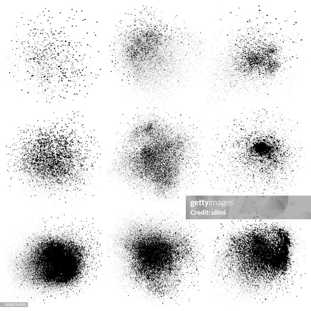 Black Powder Vector Elements High-Res Vector Graphic - Getty Images