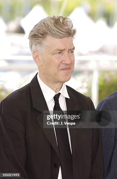 David Lynch during Cannes 2002 - "Official Jury" Photo Call at Palais Des Festivals in Cannes, France.