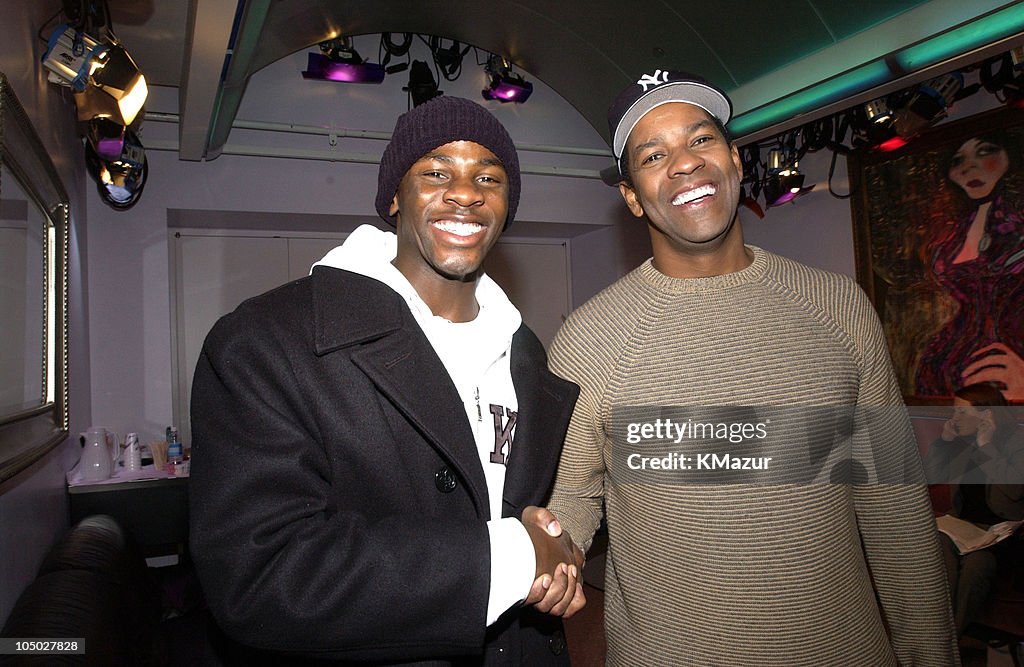 Kylie Minogue and Denzel Washington Visit MTV's "TRL" - December 18, 2002