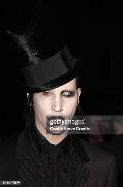 Marilyn Manson during "Final Flight Of The Osiris" World Premiere at Steven J. Ross Theatre in Burbank, California, United States.