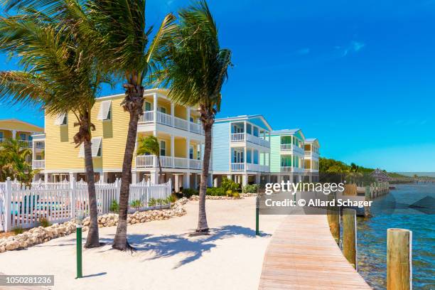 modern condos in little torch key florida keys usa - florida keys stock-fotos und bilder