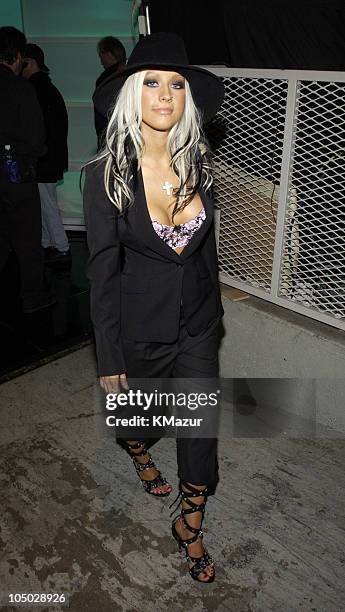 Christina Aguilera during VH1 Big in 2002 Awards - Backstage and Audience at The Grand Olympic Auditorium in Los Angeles, California, United States.