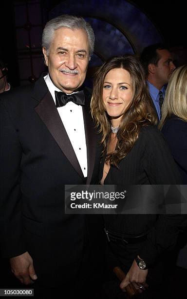John Aniston and daughter Jennifer Aniston during The 29th Annual People's Choice Awards - Backstage and Audience at Pasadena Civic Auditorium in...