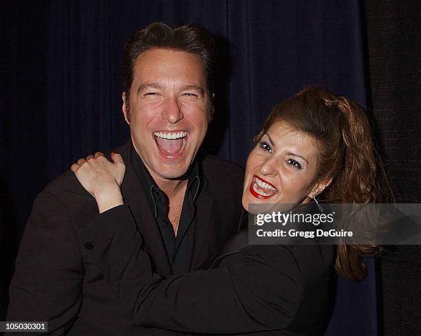 John Corbett and Nia Vardalos during The 29th Annual People's Choice Awards - Press Room by Gregg DeGuire at Pasadena Civic Auditorium in Pasadena,...