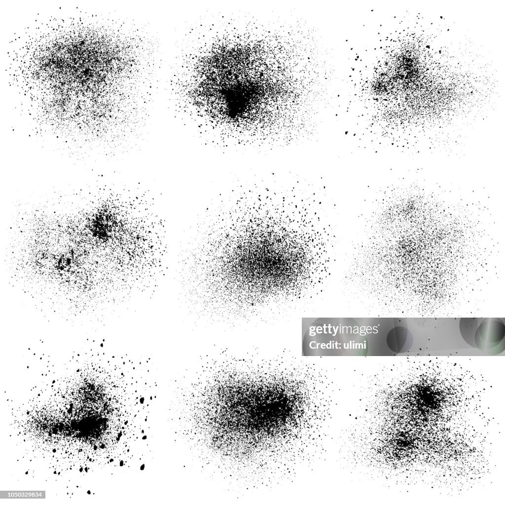Powder Dust Vector Simple Black Powder Dust Vector Elements High-Res Vector Graphic - Getty Images