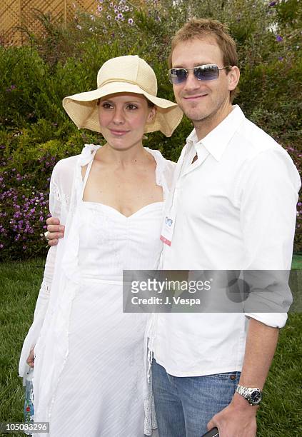 Emma Caulfield and Andy Woodworth during 5th Annual "QVC's Cure By the Shore" to benefit the National Multiple Sclerosis Society - Inside at Private...