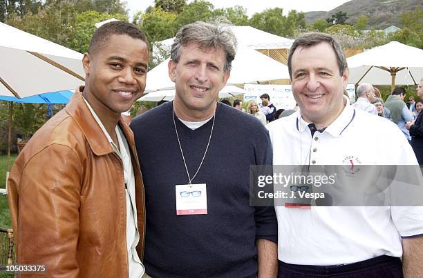 Cuba Gooding Jr., Joe Roth, and Tom Sherak during 5th Annual "QVC's Cure By the Shore" to benefit the National Multiple Sclerosis Society - Inside at...