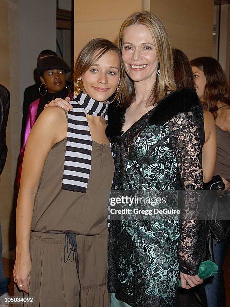 Rashida Jones and mother Peggy Lipton during Bvlgari Celebrates Valentine's Day at its New Rodeo Drive Store at Bvlgari in Beverly Hills, California,...