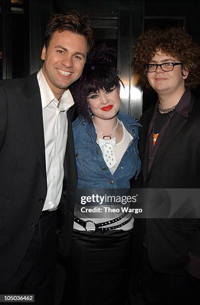 Chris Booker, Kelly Osbourne and Jack Osbourne during The 45th Annual GRAMMY Awards - EMI After-Party Celebrates Norah Jones Sweep at Blue Fin and...