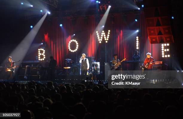 David Bowie during David Bowie in Concert at Roseland at Roseland in New York City, New York, United States.