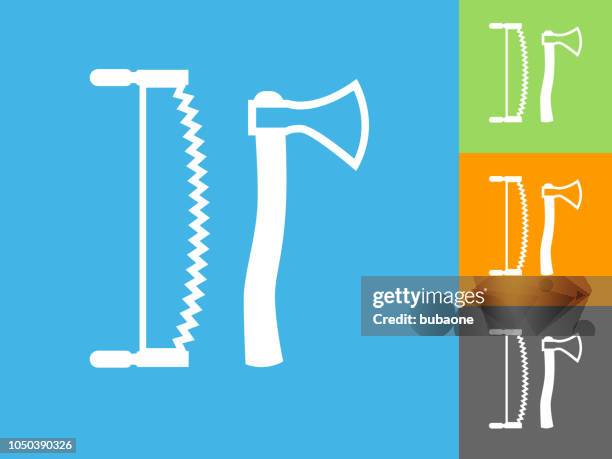 lodging tools flat icon on blue background - lodging background stock illustrations