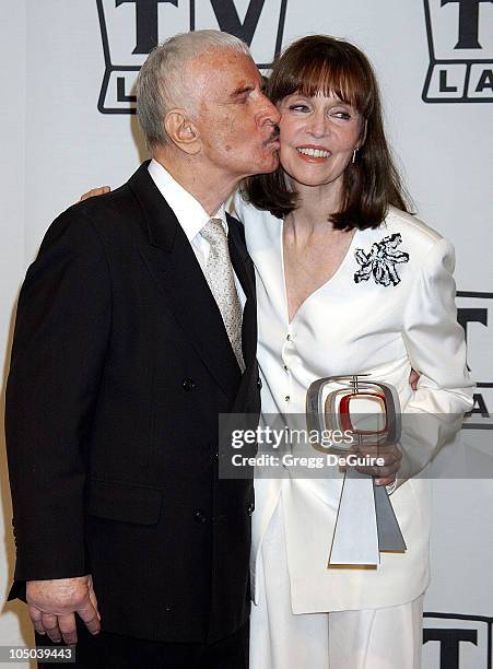 Don Adams and Barbara Feldon during TV Land Awards: A Celebration of Classic TV - Press Room at Hollywood Palladium in Hollywood, California, United...