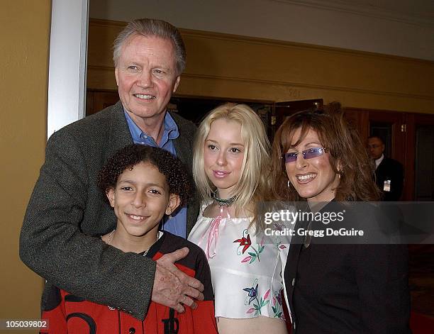 Jon Voight, Khleo Thomas, Skyler Shay and Raquel Thomas