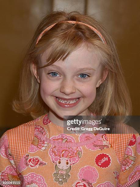 Dakota Fanning during The World Premiere of MGM's "Agent Cody Banks" - Arrivals / Party at Mann's Village Theatre in Westwood, California, United...