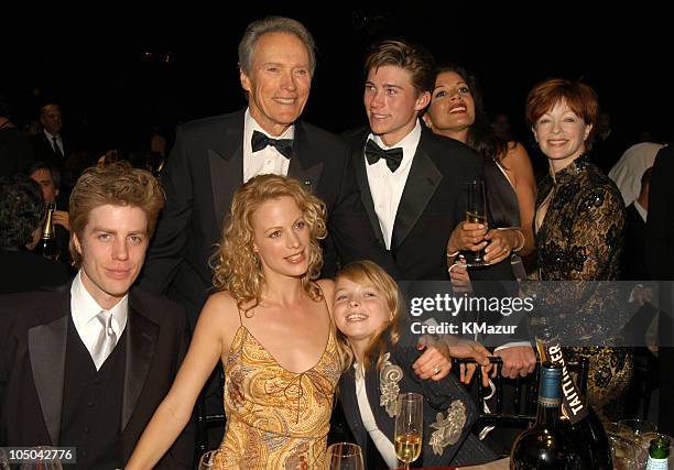 Clint Eastwood, Winner of the Lifetime Achievement Award Alison Eastwood, Frances Fisher and family