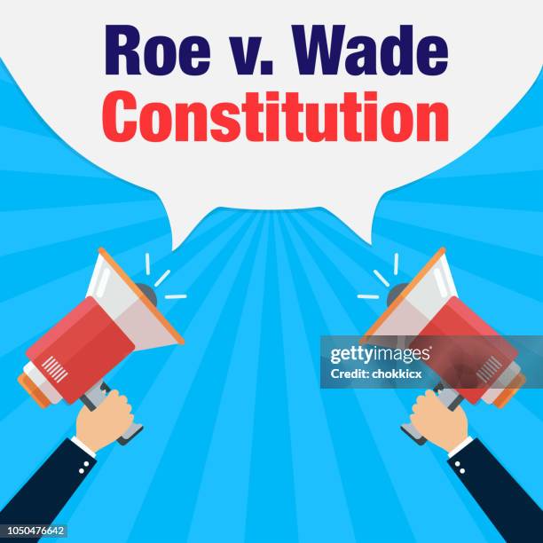 stockillustraties, clipart, cartoons en iconen met roe v. wade - grondwet