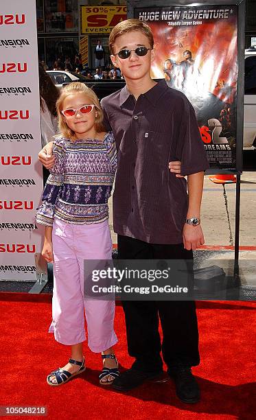 Emily Osment & Haley Joel Osment during "Spy Kids 2: The Island Of Lost Dreams" Premiere at Grauman's Chinese Theatre in Hollywood, California,...