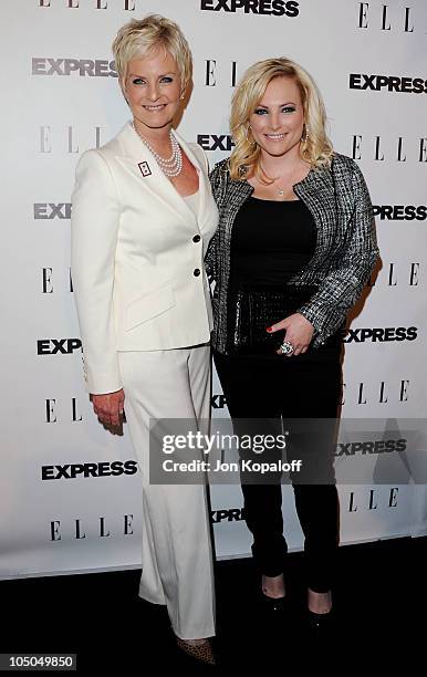 Cindy McCain and daughter Meghan McCain arrive at the ELLE And Express "25 At 25" Event at Palihouse Holloway on October 7, 2010 in West Hollywood,...