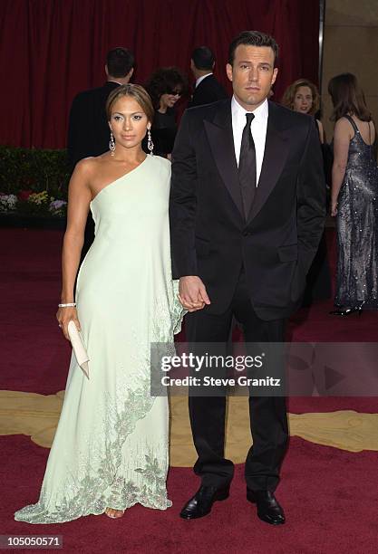 Jennifer Lopez and Ben Affleck during The 75th Annual Academy Awards - Arrivals at The Kodak Theater in Hollywood, California, United States.