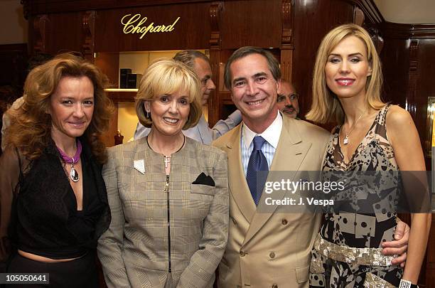 Caroline Gruosi-Scheufele, Owner of Chopard, Dema Guinn, First Lady of Nevada, Thierry Chaunu, President of Chopard USA and Anna Malova, Miss Russia