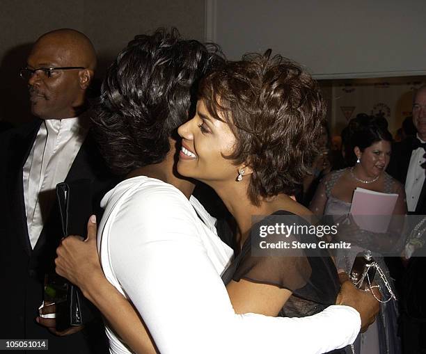 Oprah Winfrey and Halle Berry during The 15th Carousel Of Hope Ball - VIP Reception at Beverly Hilton Hotel in Beverly Hills, California, United...