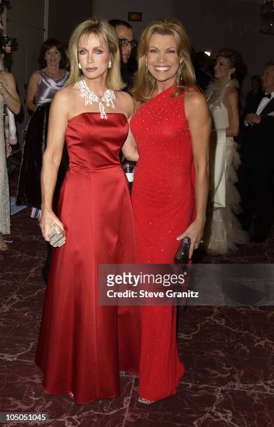 Donna Mills and Vanna White during The 15th Carousel Of Hope Ball - VIP Reception at Beverly Hilton Hotel in Beverly Hills, California, United States.