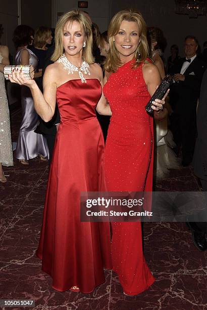 Donna Mills and Vanna White during The 15th Carousel Of Hope Ball - VIP Reception at Beverly Hilton Hotel in Beverly Hills, California, United States.