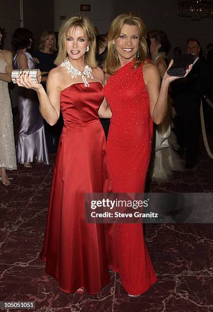 Donna Mills and Vanna White during The 15th Carousel Of Hope Ball - VIP Reception at Beverly Hilton Hotel in Beverly Hills, California, United States.