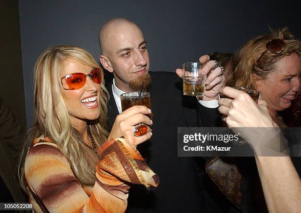 Anastacia and John Dolmayan of System of a Down during MTV Video Music Awards Latinoamerica 2002 - Backstage and Audience at Jackie Gleason Theater...