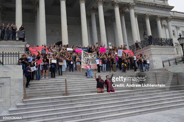 As the United States Senate prepares to vote to confirm Judge Brett Kavanaugh's nomination to the Supreme Court, citizens opposed to his nomination...