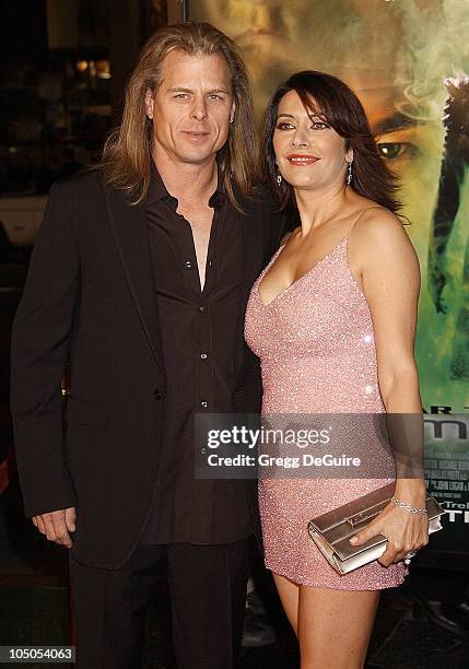 Marina Sirtis & husband Michael Lamper during "Star Trek: Nemesis" World Premiere at Grauman's Chinese Theatre in Hollywood, California, United...